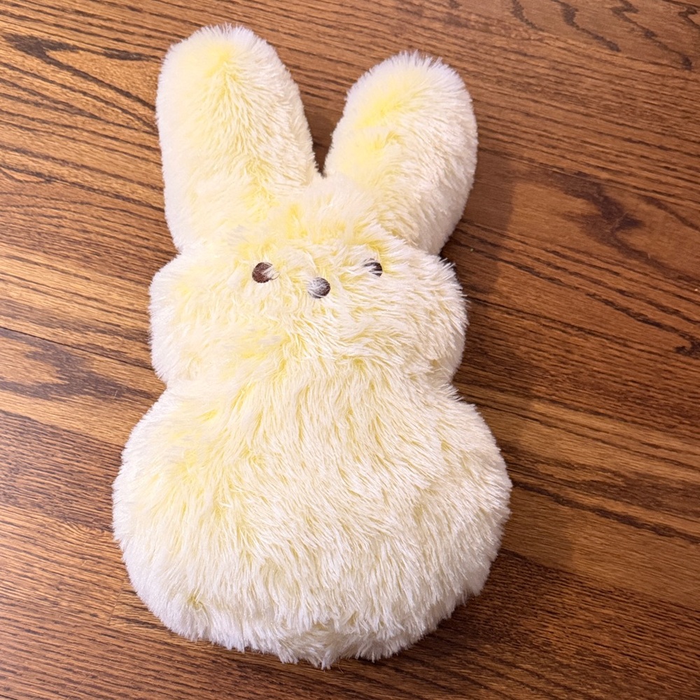 Fluffy Yellow Bunny Plush Toy